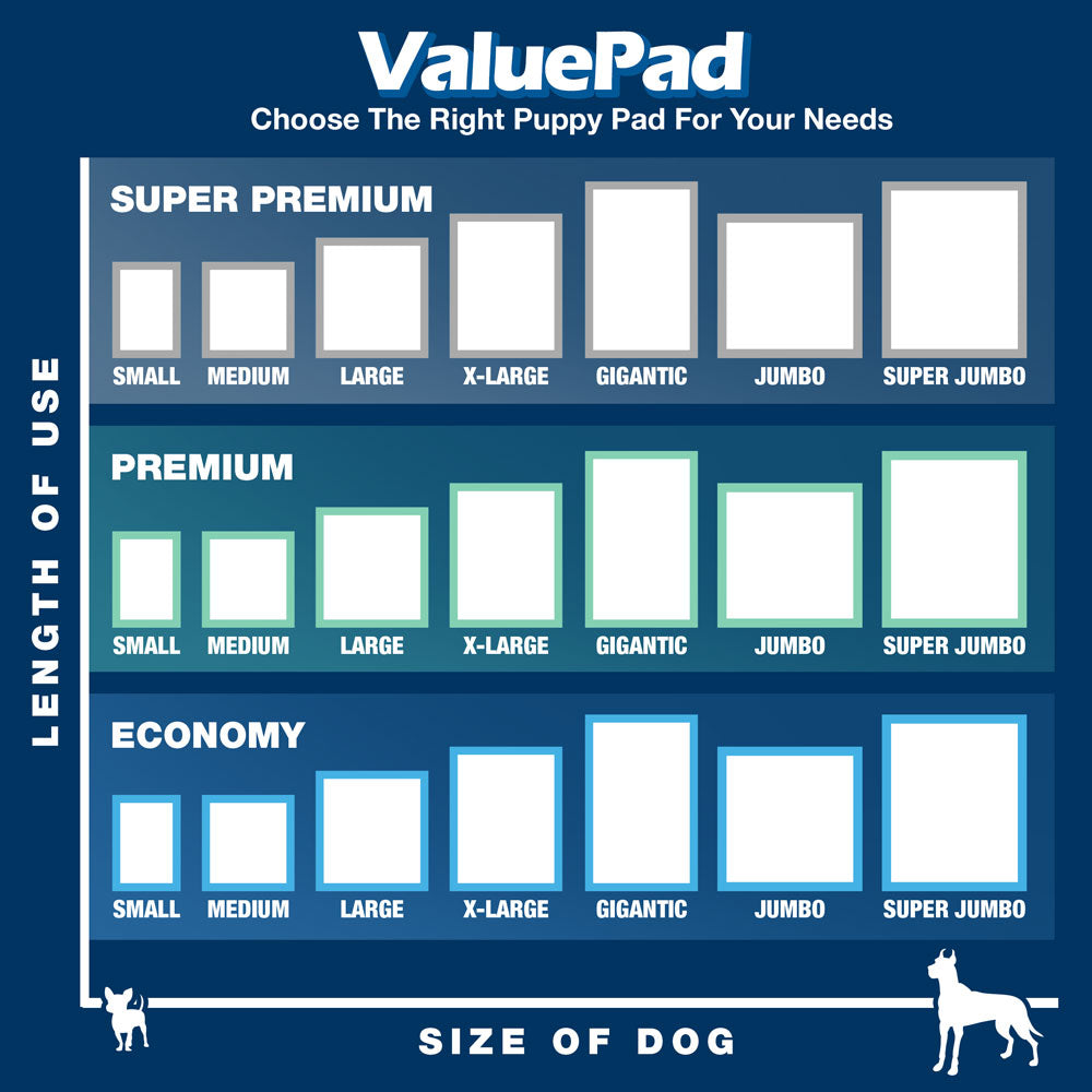 ValuePad Plus Puppy Pads, Large 28x30 Inch, 300 Count BULK PACK - Premium Pee Pads for Dogs, Tear Resistant, Super Absorbent Polymer Gel Core, 5-Layer Design 